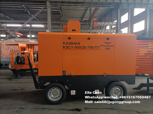 KSCY-650/20-700/17 18m3/Min 650CFM 20bar 17bar Máy ép khí quay di động Máy nén không khí Máy nén